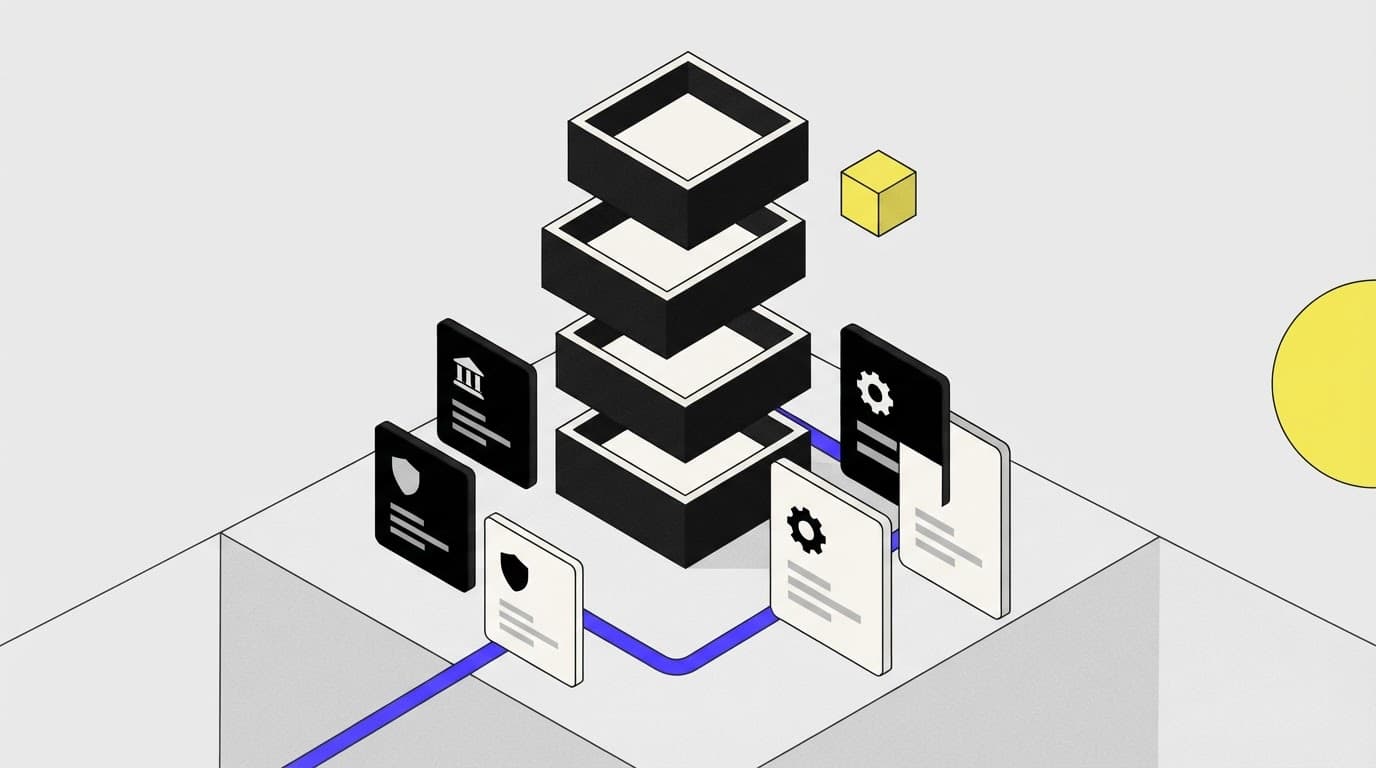 Isometric illustration of tiered pricing architecture