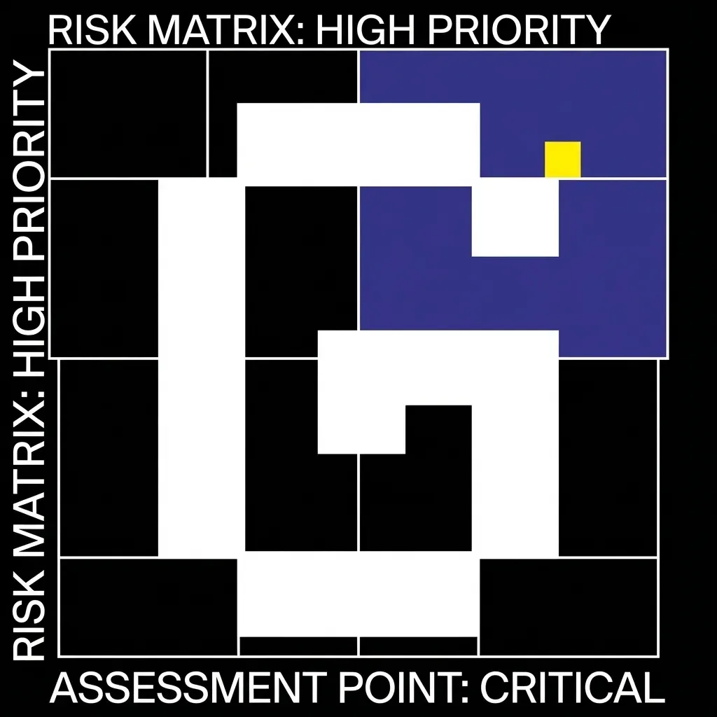 Risk assessment matrix visualization