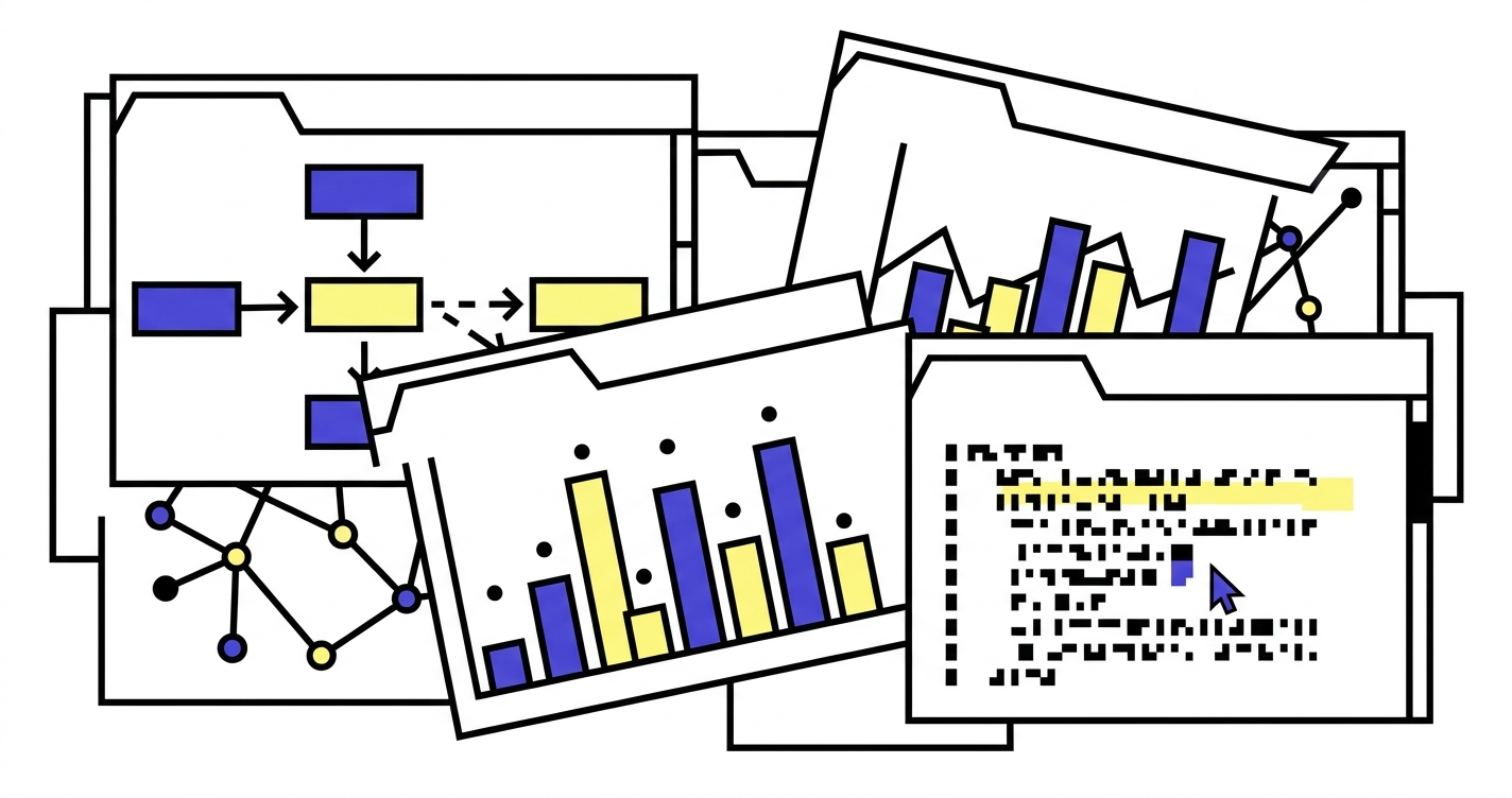 Fragmented research sessions across multiple tabs