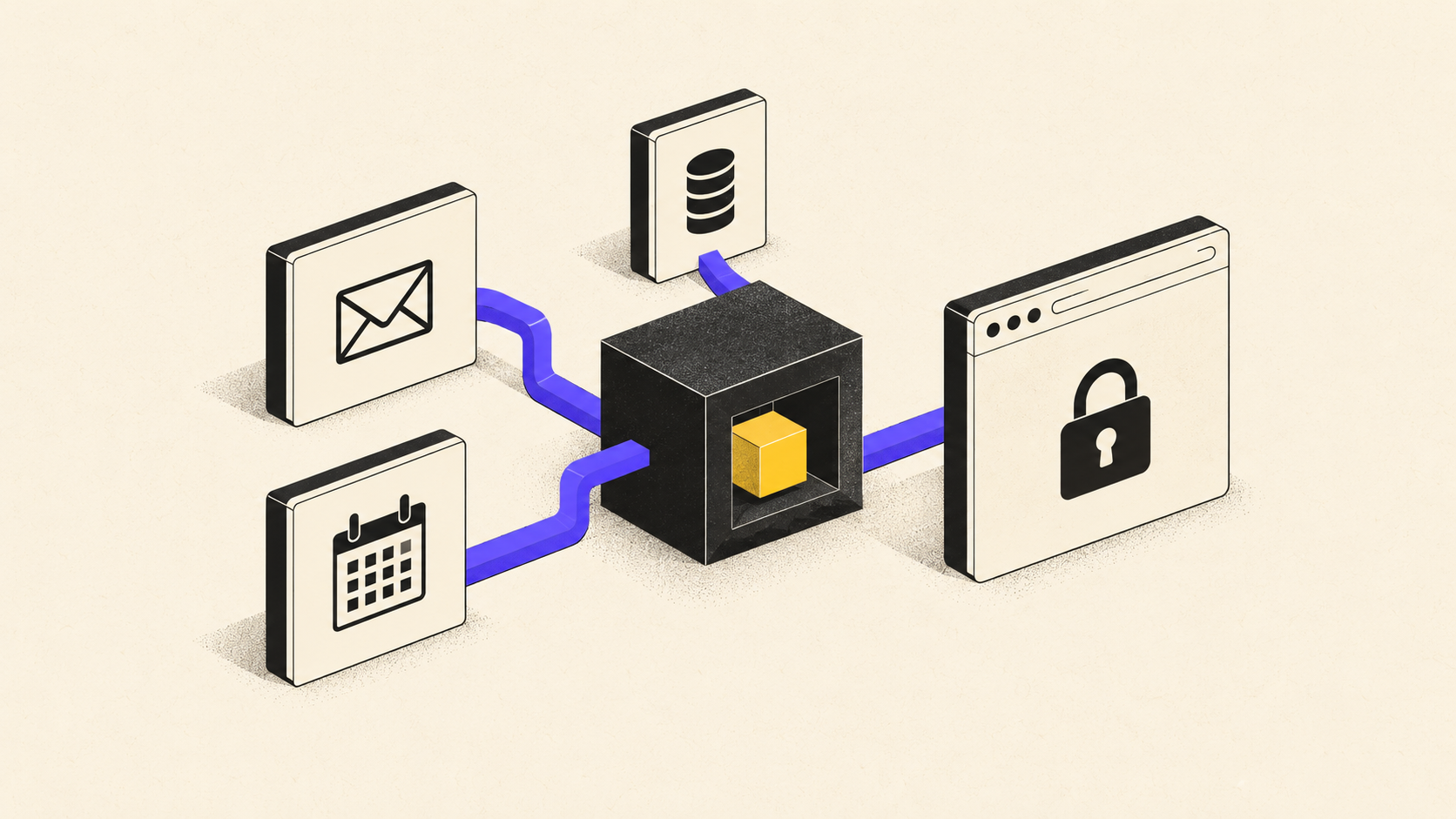 A Grep agent connects SaaS applications and a secure browser session through shared workflows.